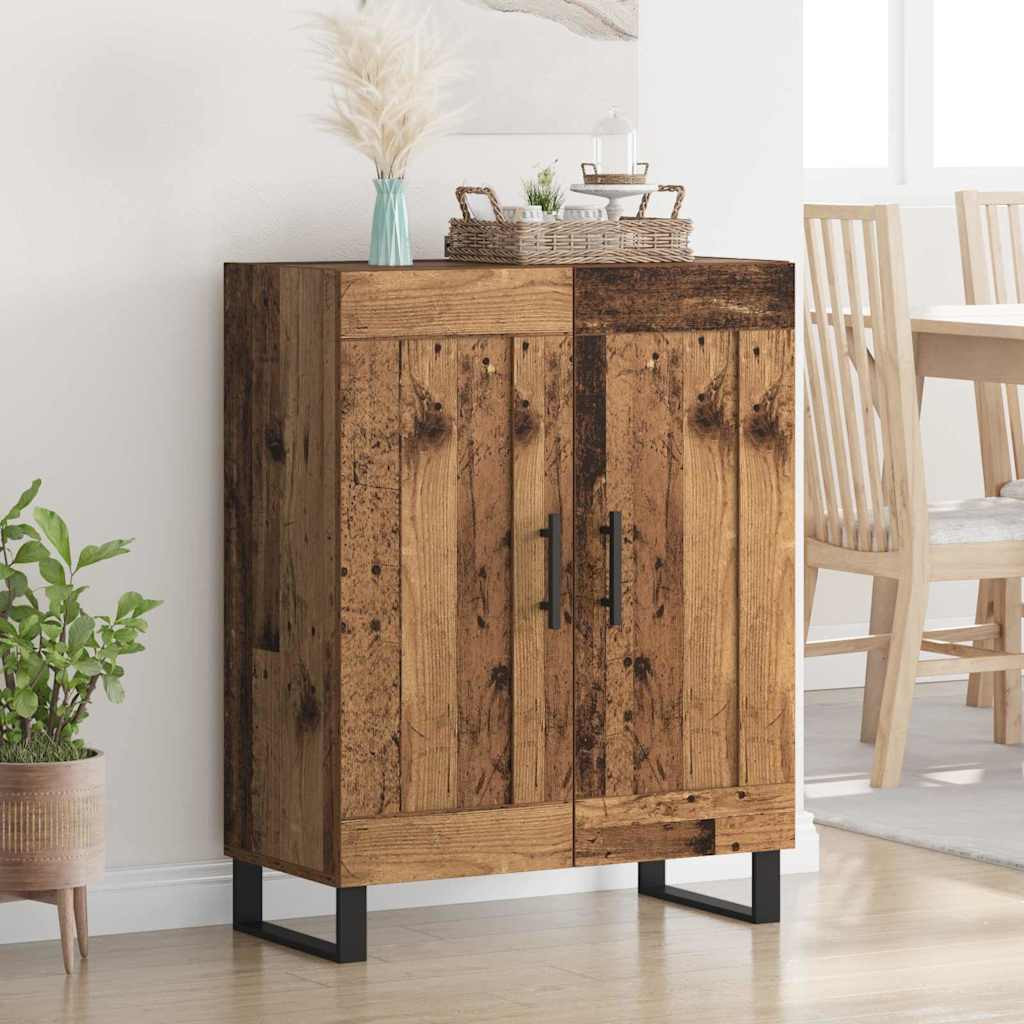 vidaXL Sideboard Altholz 69,5 x 34 x 90 cm Verbundholz und Eisen