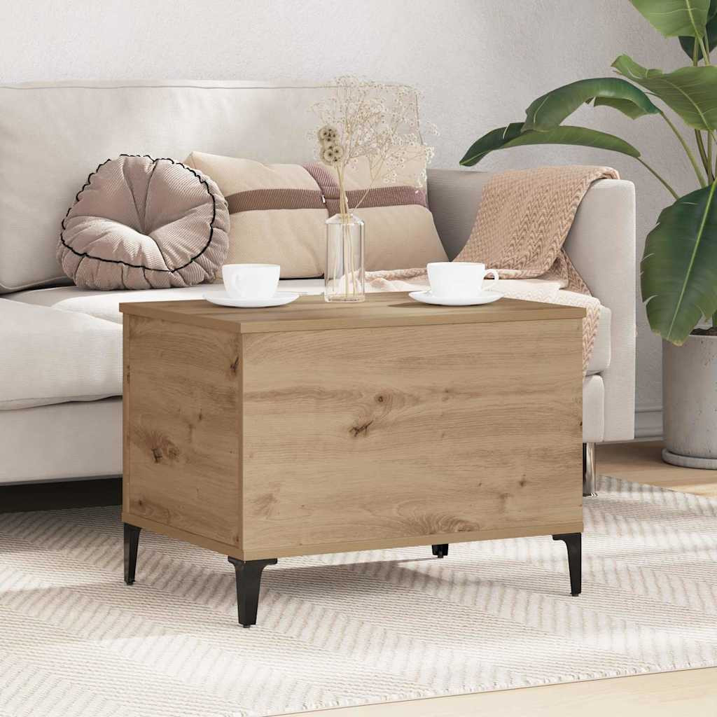 vidaXL Couchtisch Artisan-Eiche 60 x 44,5 x 45 cm Holzwerkstoff