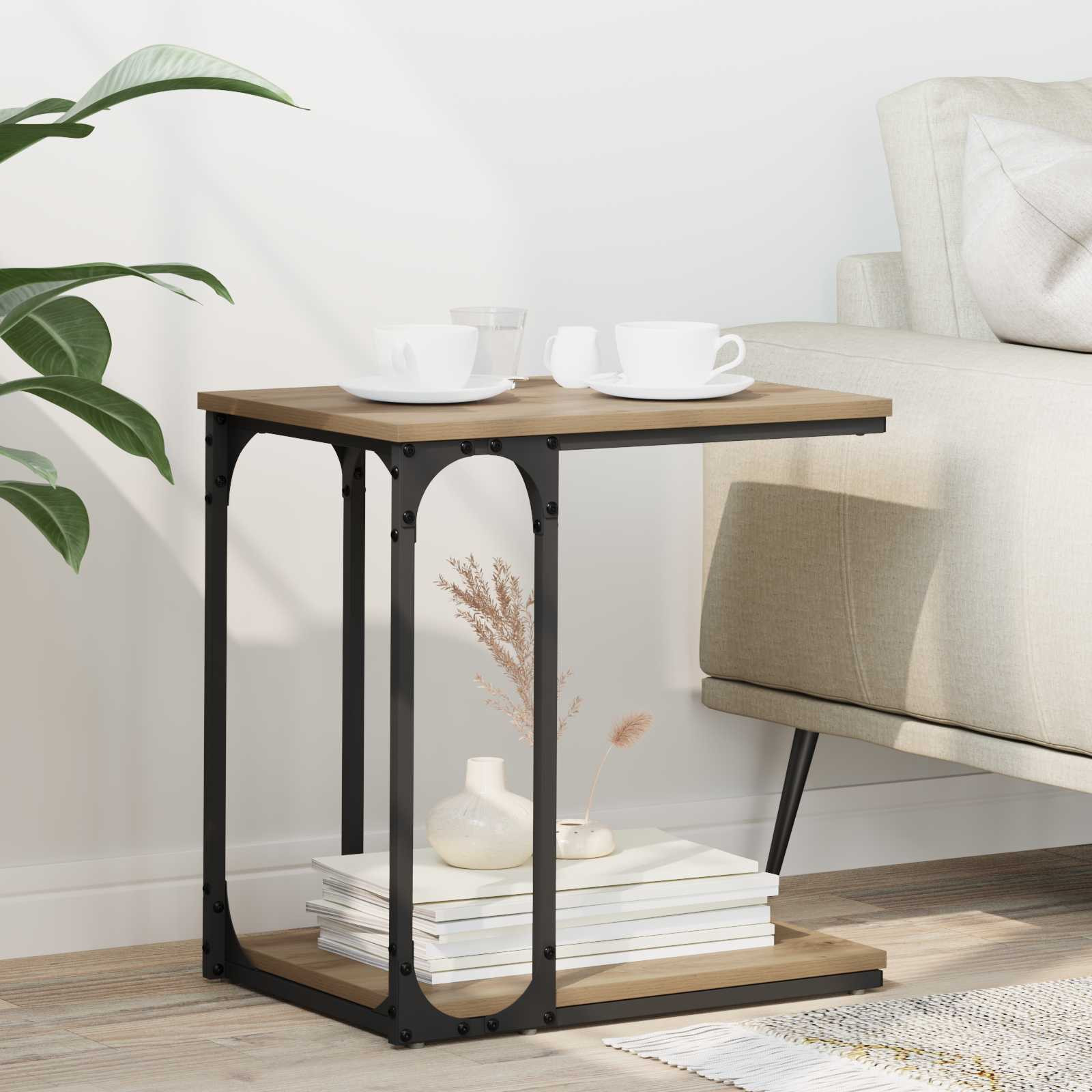 vidaXL Beistelltisch Artisan-Eiche 50 x 35 x 52 cm Holzwerkstoff