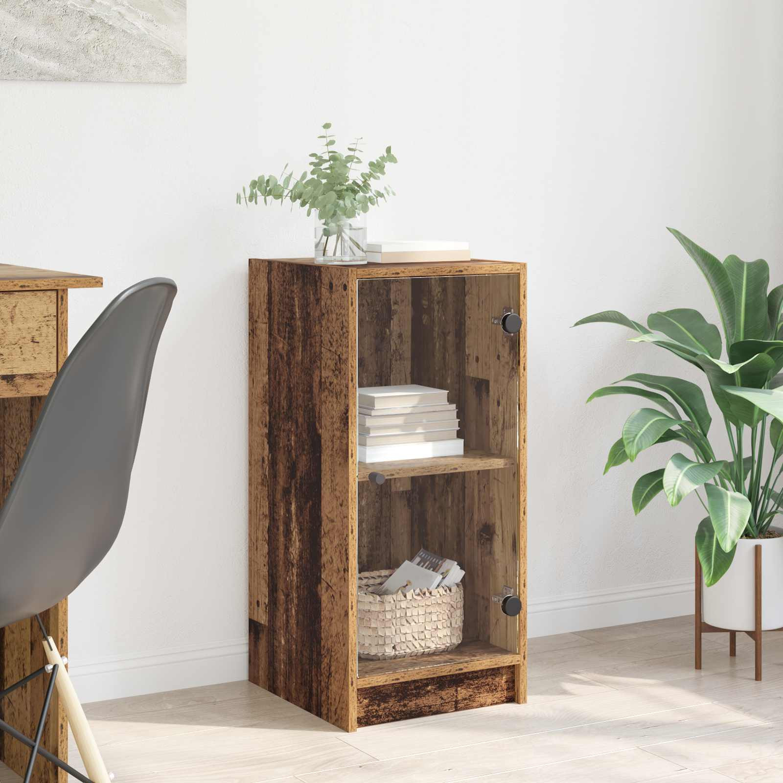vidaXL Sideboard Altholz 35 x 37 x 76 cm Holzwerkstoff