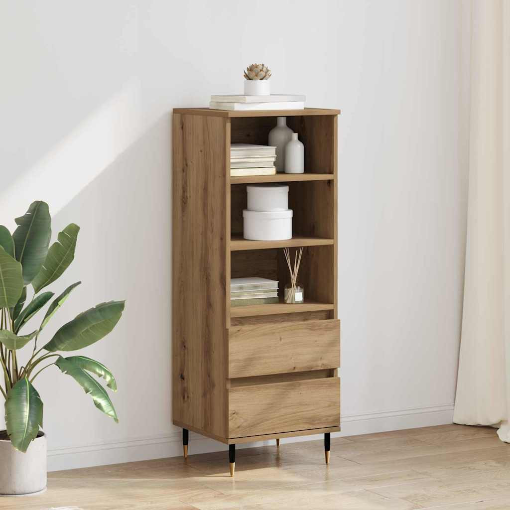 vidaXL Highboard Artisan-Eiche 40 x 36 x 110 cm Holzwerkstoff