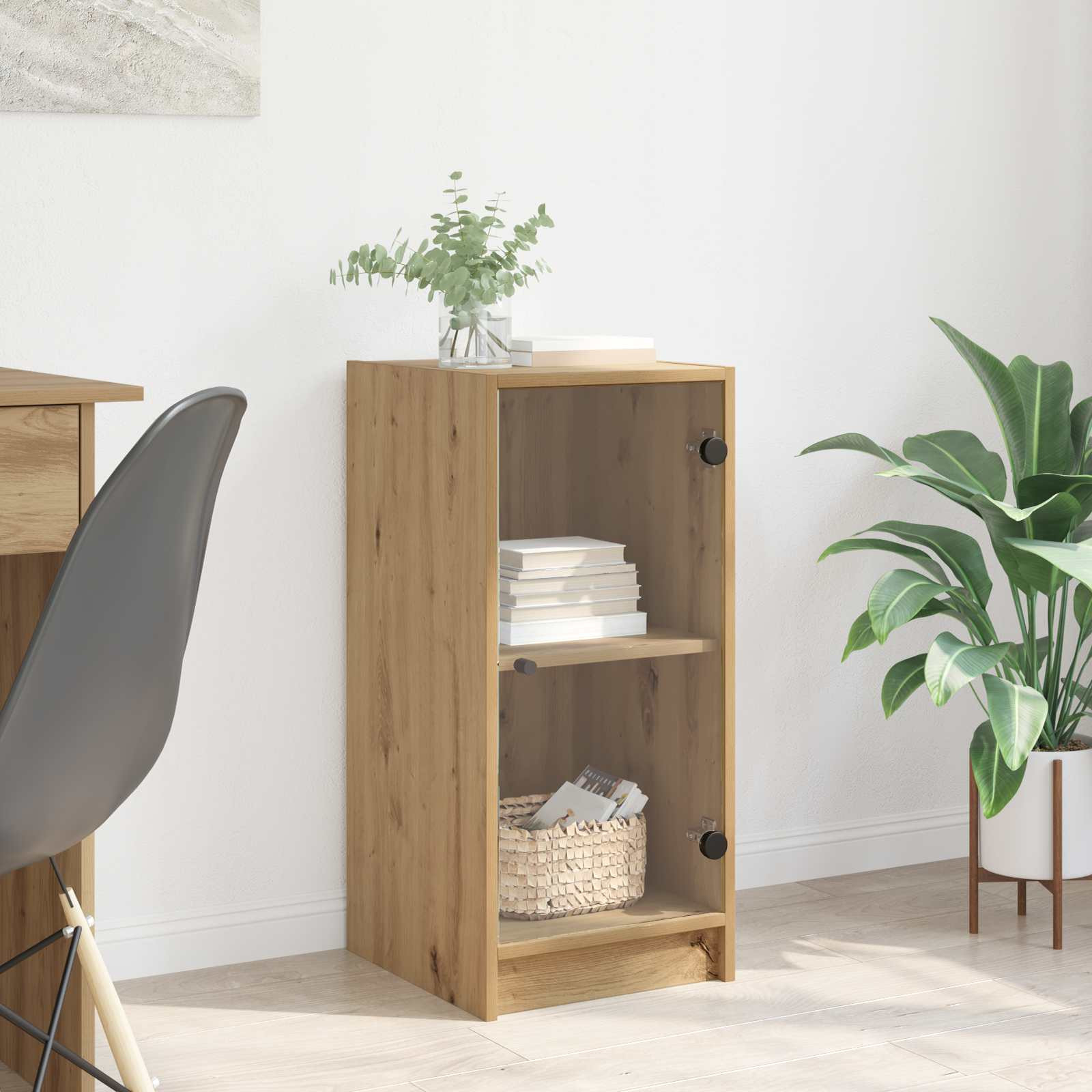 vidaXL Sideboard Artisan-Eiche 35 x 37 x 76 cm Holzwerkstoff