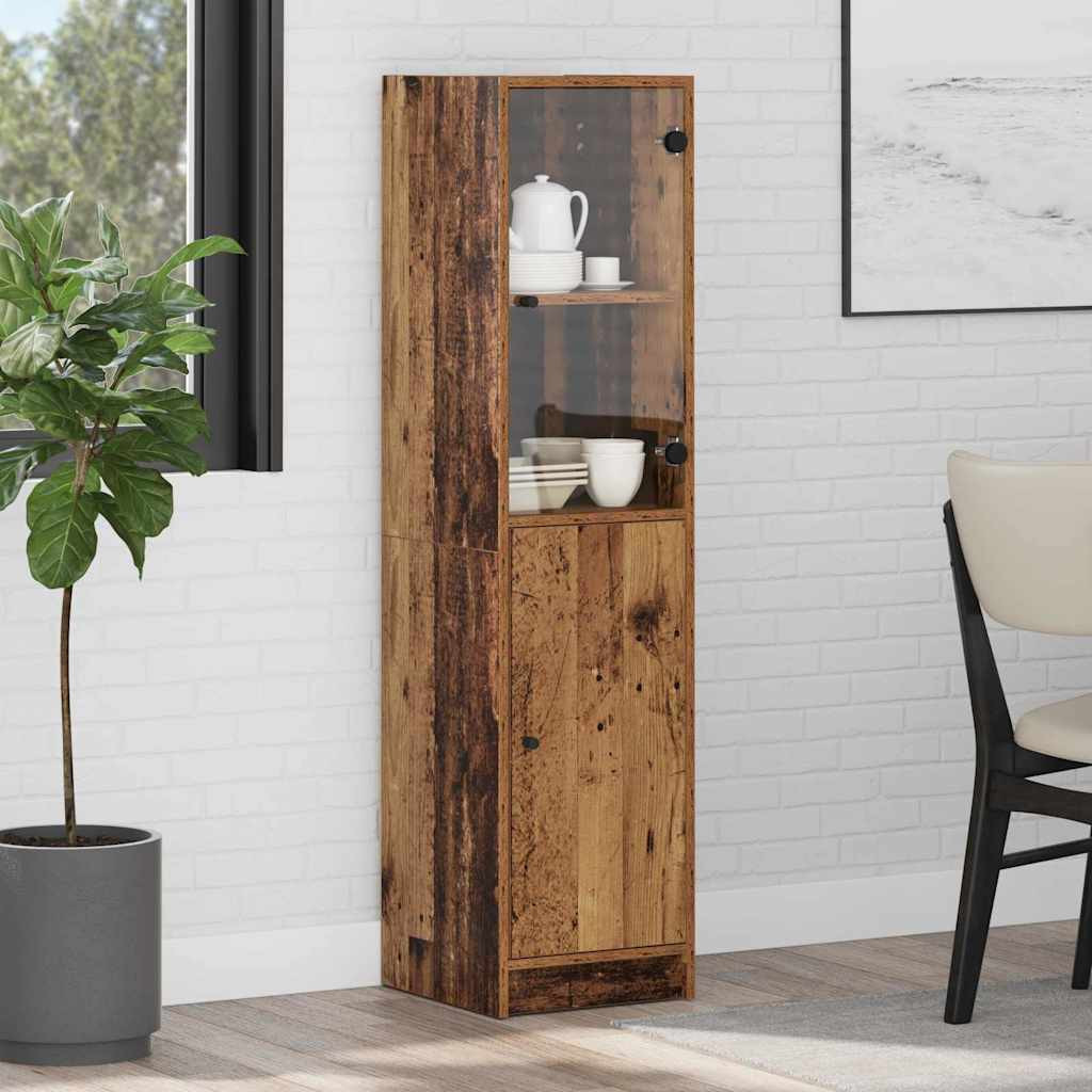 vidaXL Highboard Altholz 35 x 37 x 142 cm Holzwerkstoff