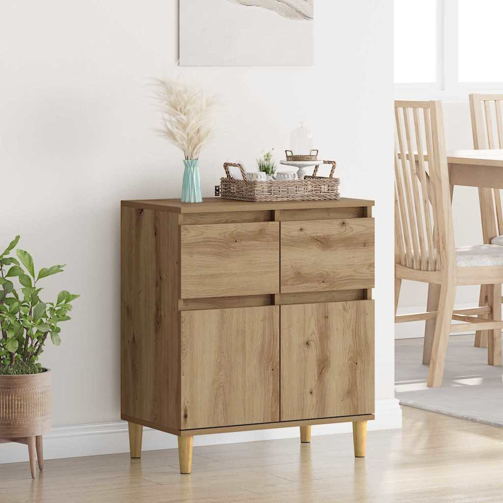 vidaXL Sideboard Artisan-Eiche 60 x 35 x 70 cm Holzwerkstoff