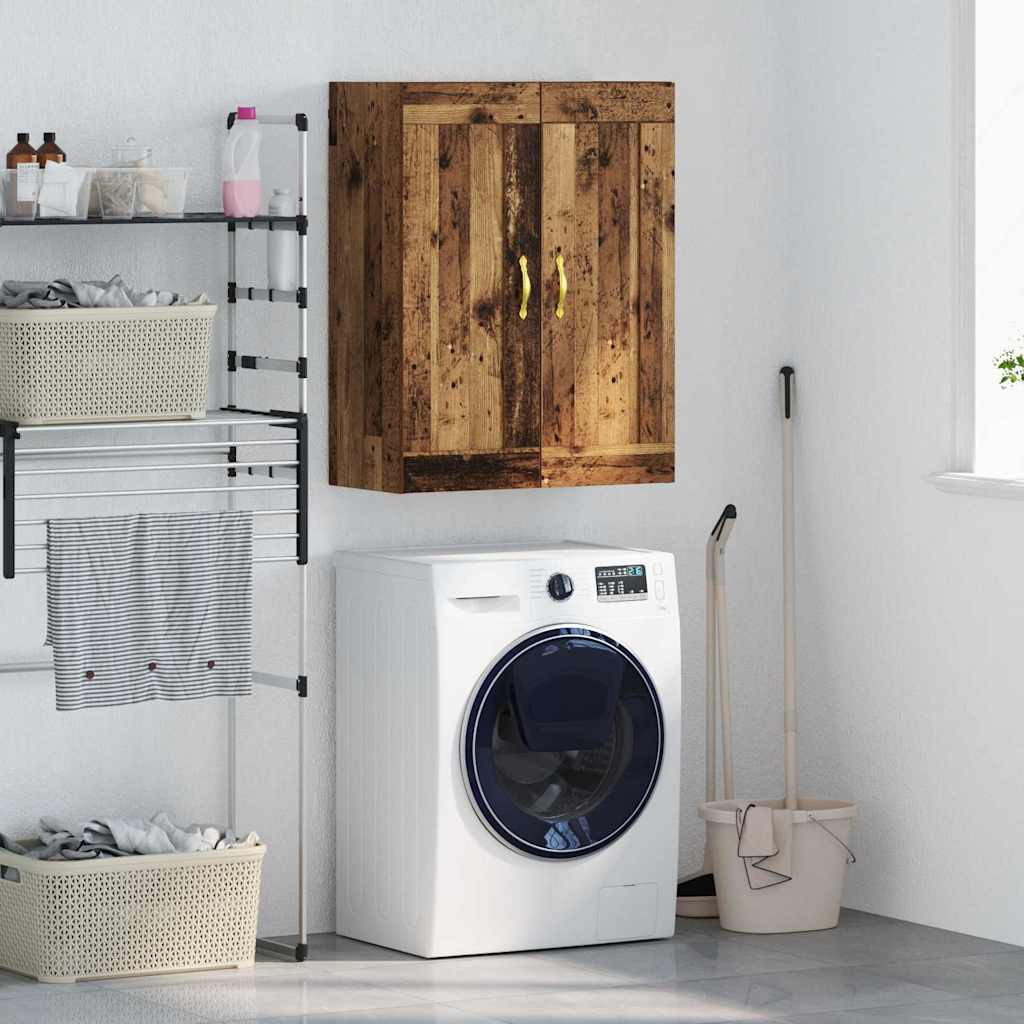vidaXL Wandschrank Altholz 69,5 x 34 x 90 cm Holzwerkstoff