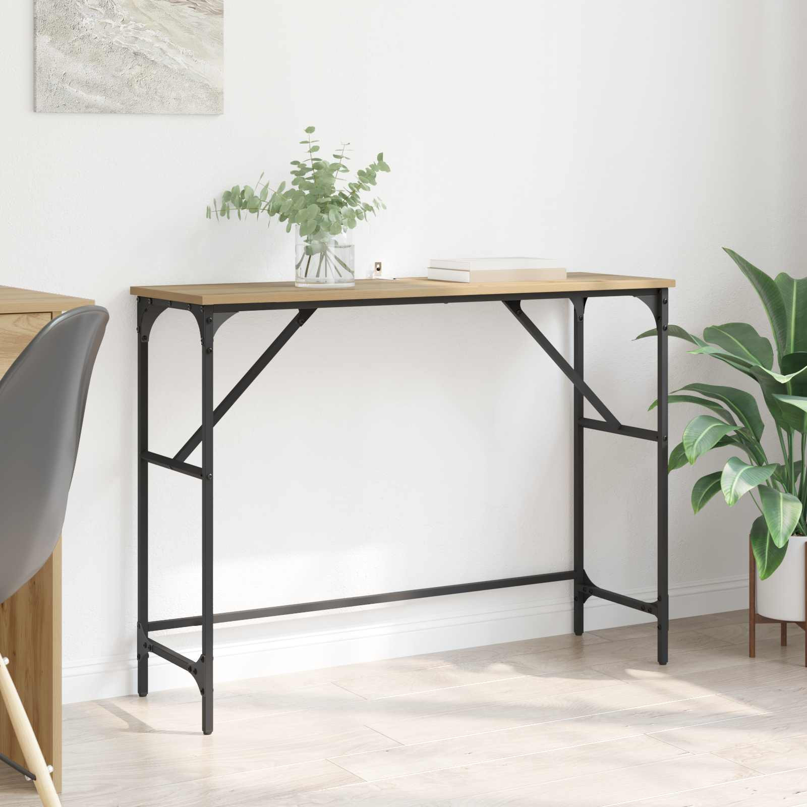 vidaXL Konsolentisch Artisan-Eiche 100 x 32 x 75 cm Holzwerkstoff