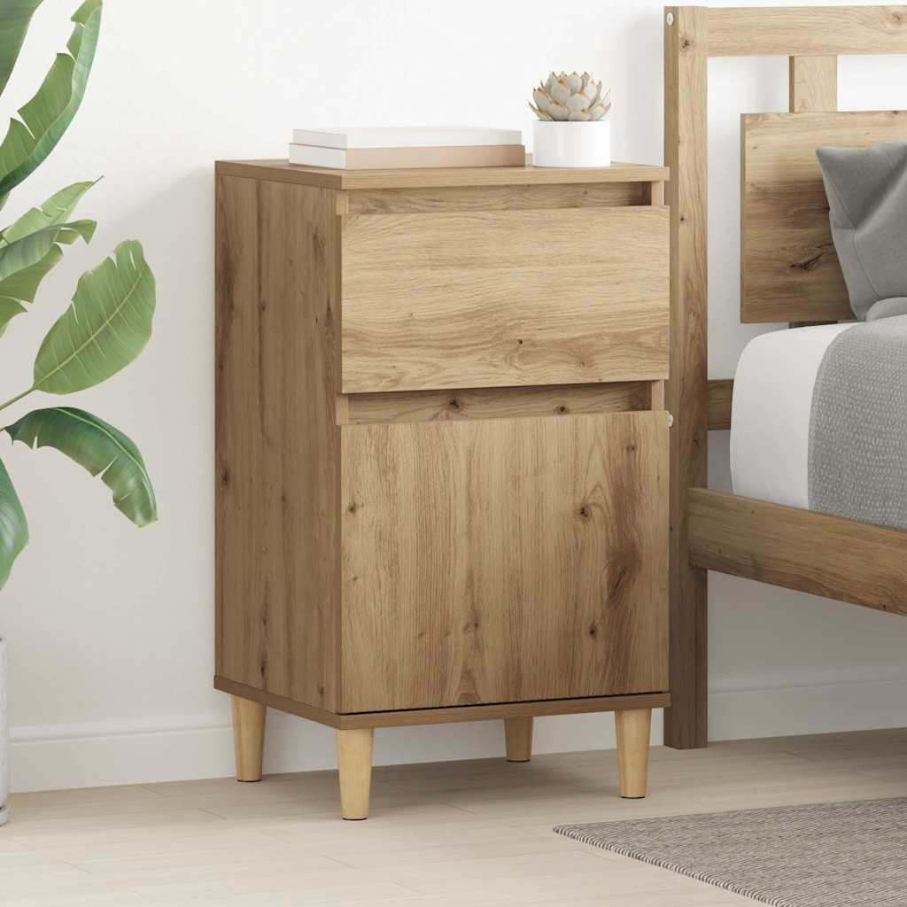 vidaXL Nachttisch 2 Stk. Artisan-Eiche 40 x 35 x 70 cm Holzwerkstoff