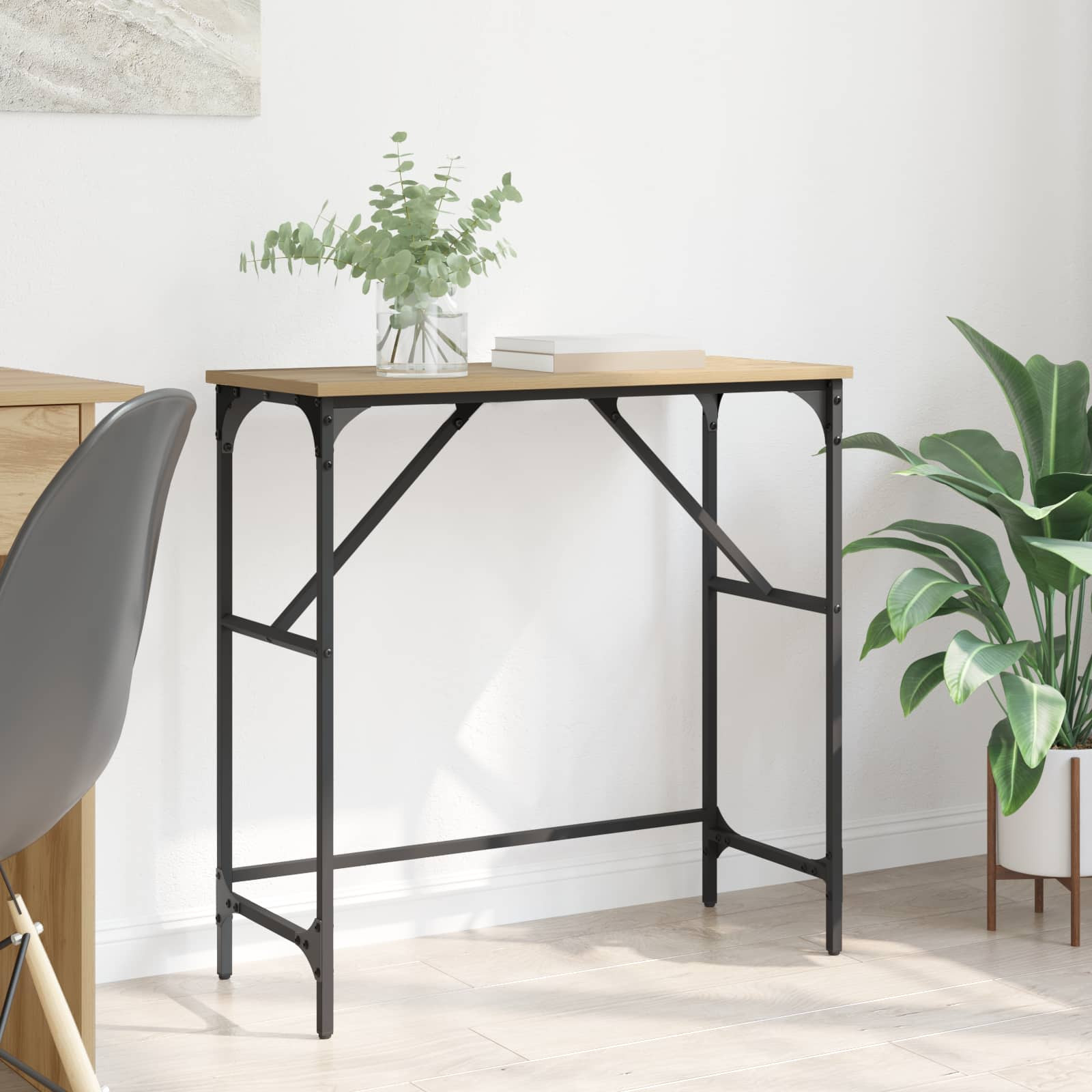 vidaXL Konsolentisch Artisan-Eiche 75 x 32 x 75 cm Holzwerkstoff