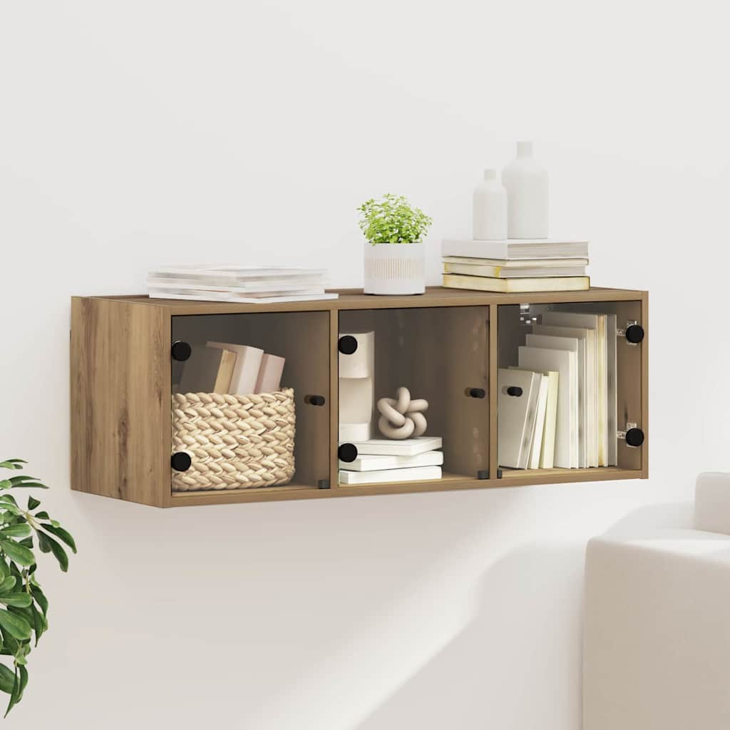 vidaXL Wandschrank 102 x 37 x 35 cm Holzwerkstoff Artisan-Eiche