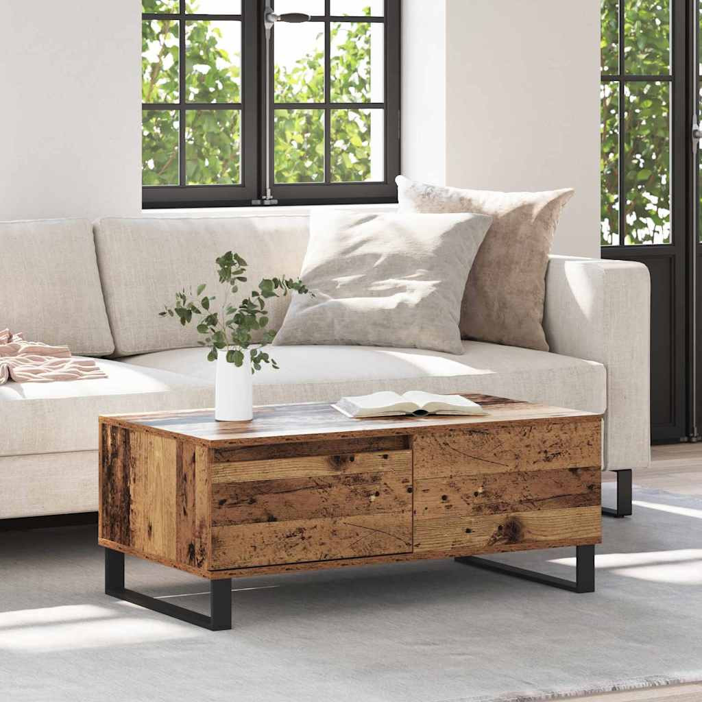 vidaXL Couchtisch Altholz 90 x 50 x 36,5 cm Holzwerkstoff