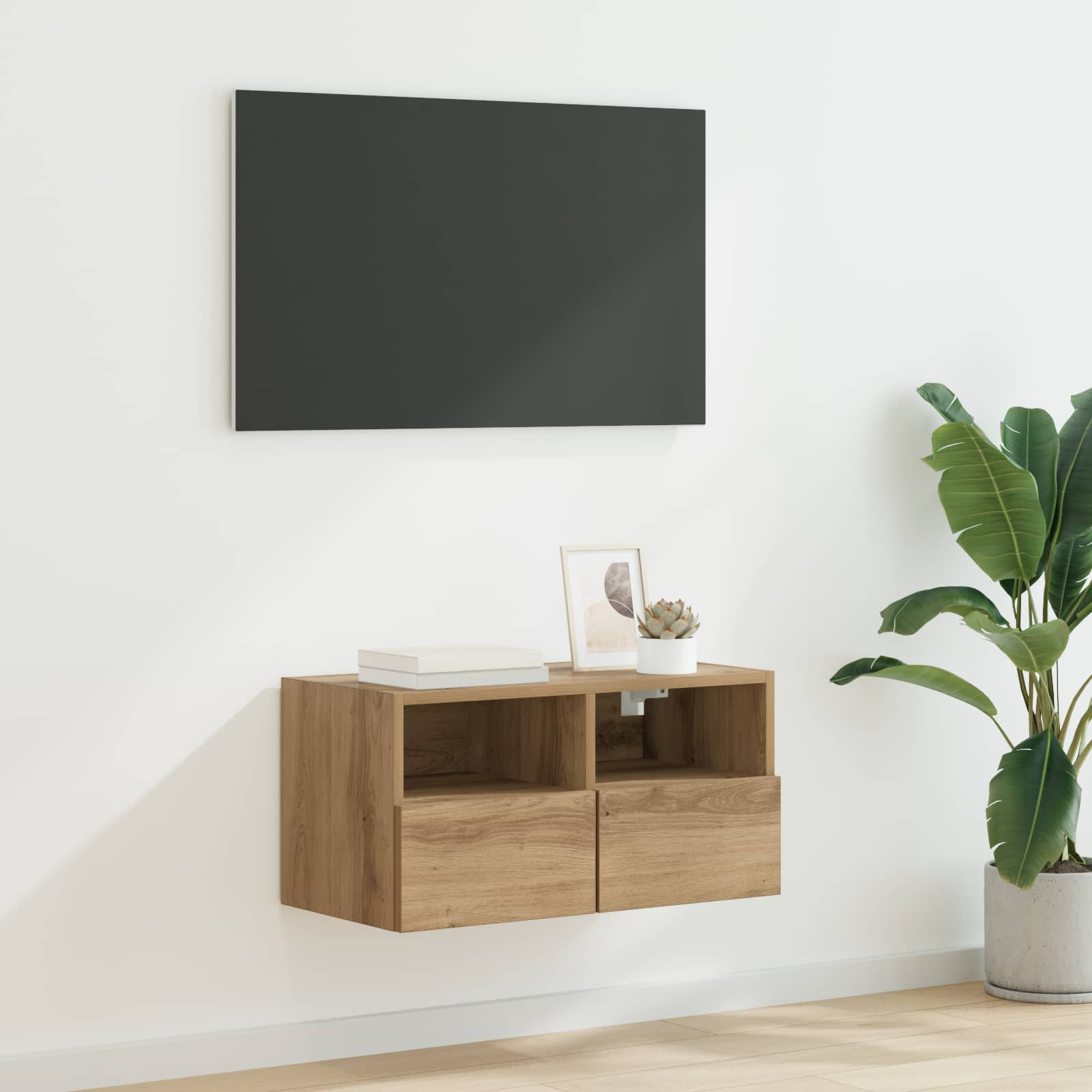 vidaXL TV-Wandschrank 60 x 30 x 30 cm Artisan-Eiche Holzwerkstoff