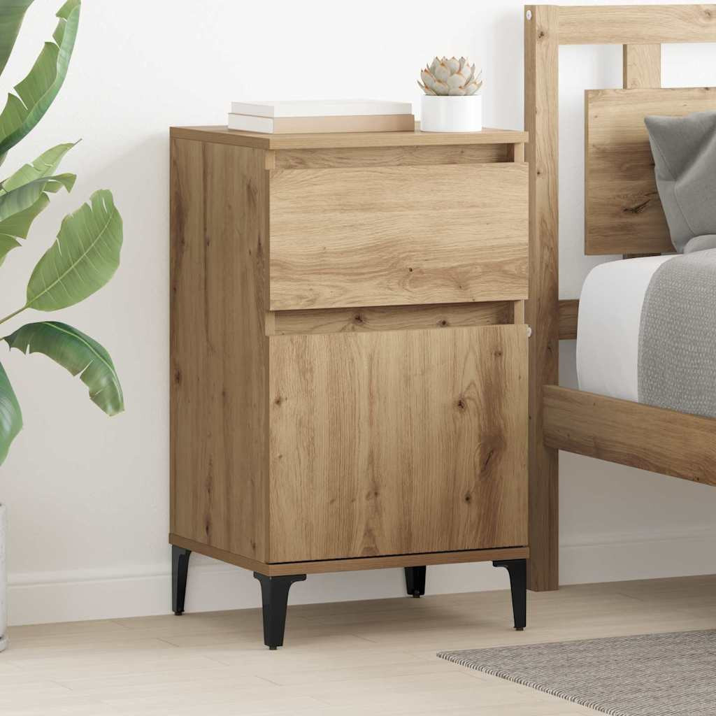 vidaXL Nachttisch 2 Stk. Artisan-Eiche 40 x 35 x 70 cm Holzwerkstoff