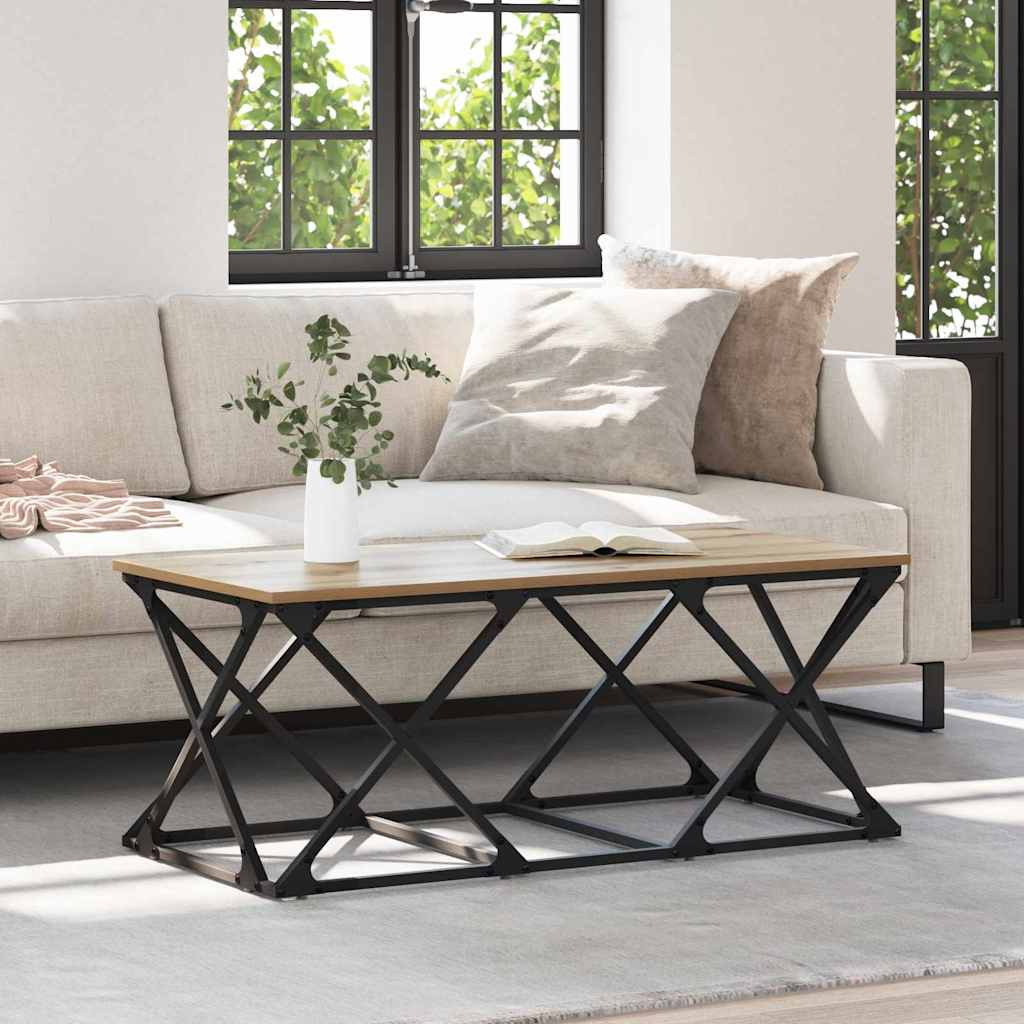 vidaXL Couchtisch Artisan-Eiche 100 x 49 x 40 cm Holzwerkstoff
