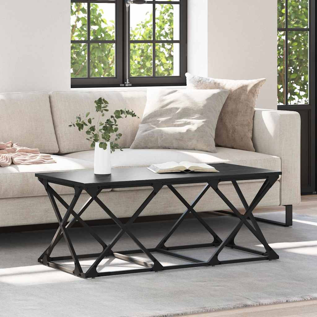 vidaXL Couchtisch Schwarz Eichen-Optik 100 x 49 x 40 cm Holzwerkstoff