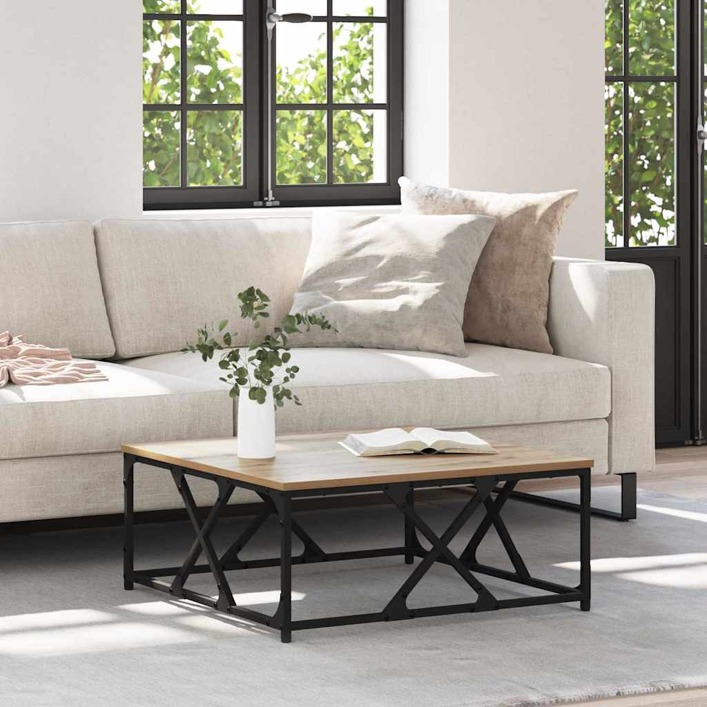 vidaXL Couchtisch Artisan-Eiche 70 x 70 x 30 cm Holzwerkstoff
