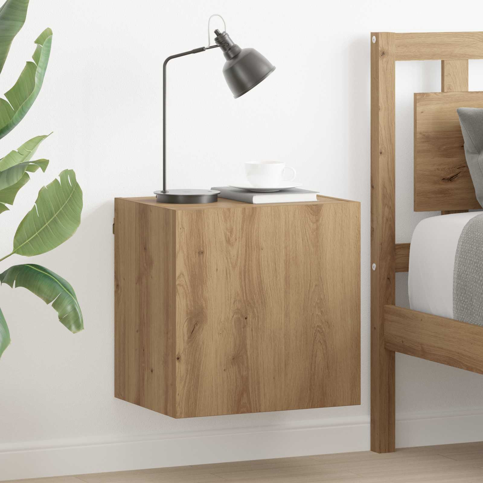 vidaXL TV-Wandregale 2 pcs Artisan-Eiche Holzwerkstoff