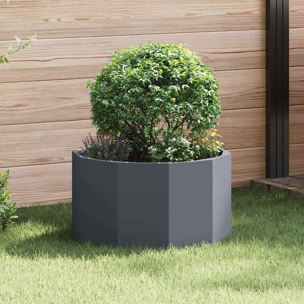 vidaXL Pflanzkübel Anthrazit 60 x 60 x 35 cm Stahl