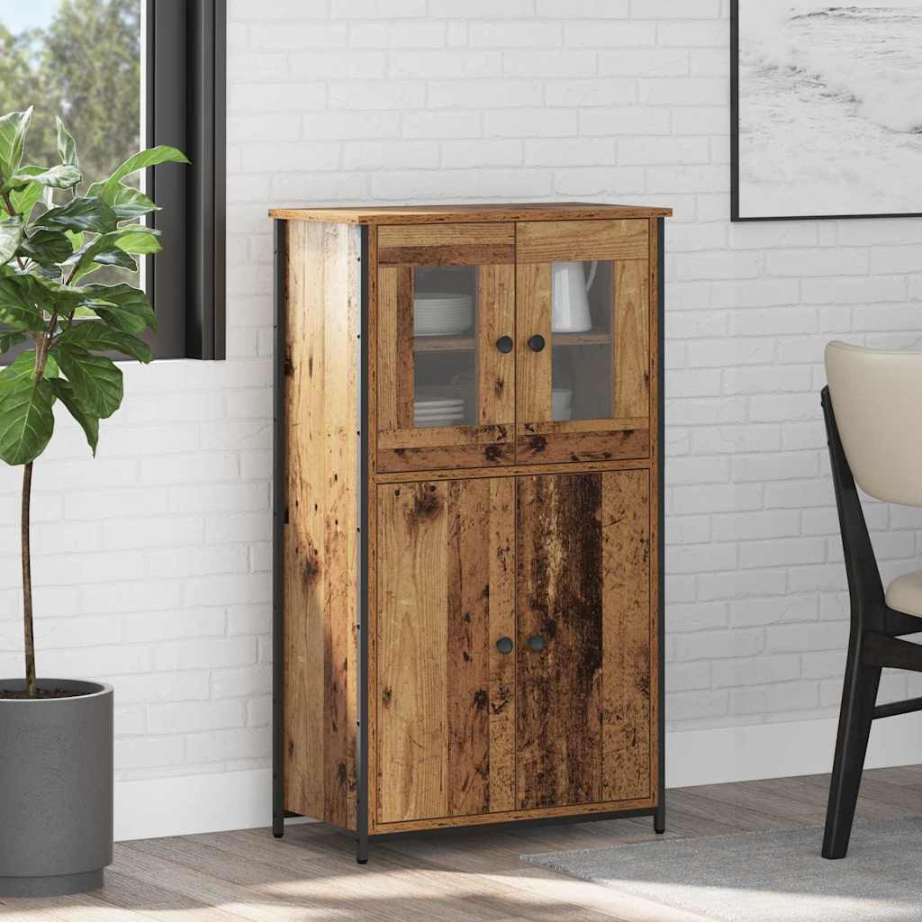 vidaXL Highboard Altholz 62 x 32 x 106,5 cm Holzwerkstoff