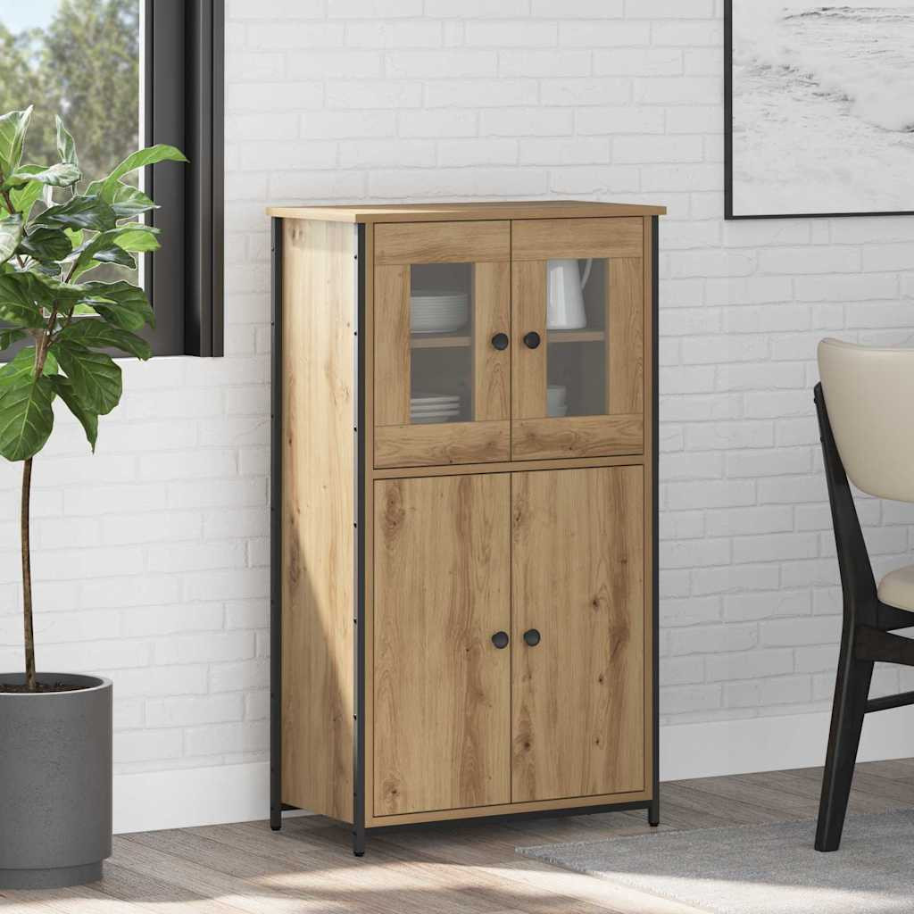 vidaXL Highboard Artisan-Eiche 62 x 32 x 106,5 cm Holzwerkstoff