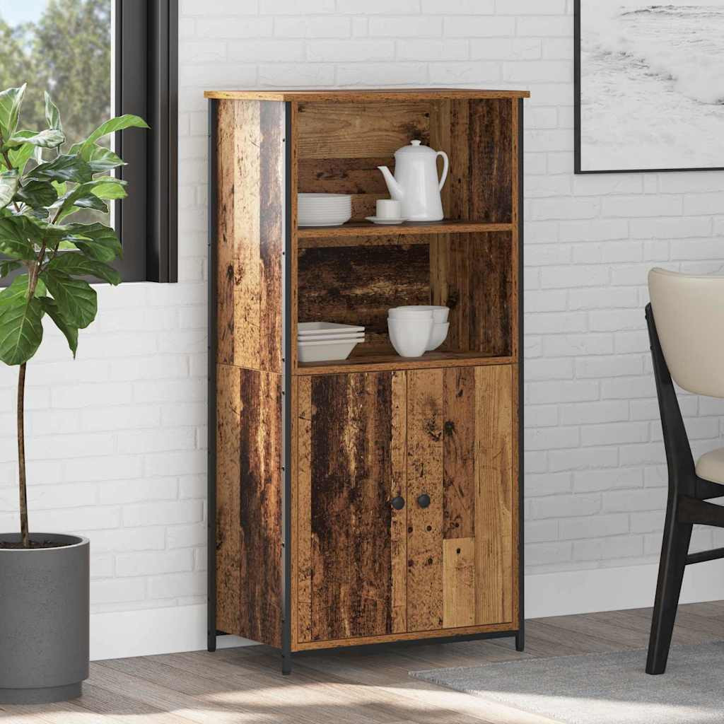 vidaXL Highboard Altholz 62 x 36 x 121,5 cm Holzwerkstoff