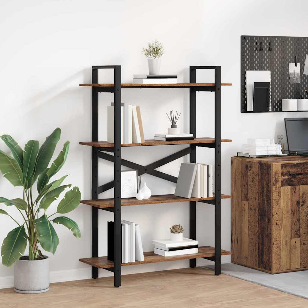vidaXL Bücherregal Altholz 100 x 33,5 x 140 cm Holzwerkstoff