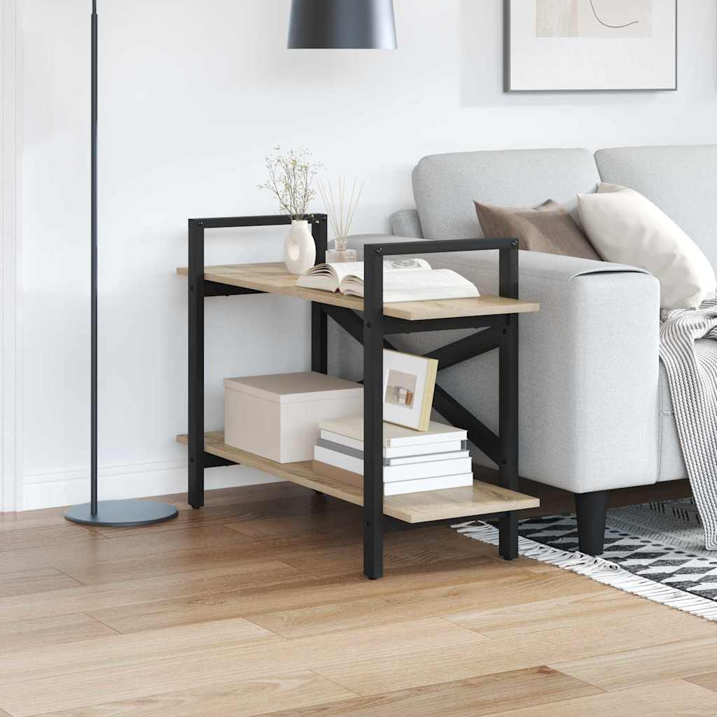 vidaXL Bücherregal Sonoma-Eiche 100 x 33,5 x 64 cm Holzwerkstoff