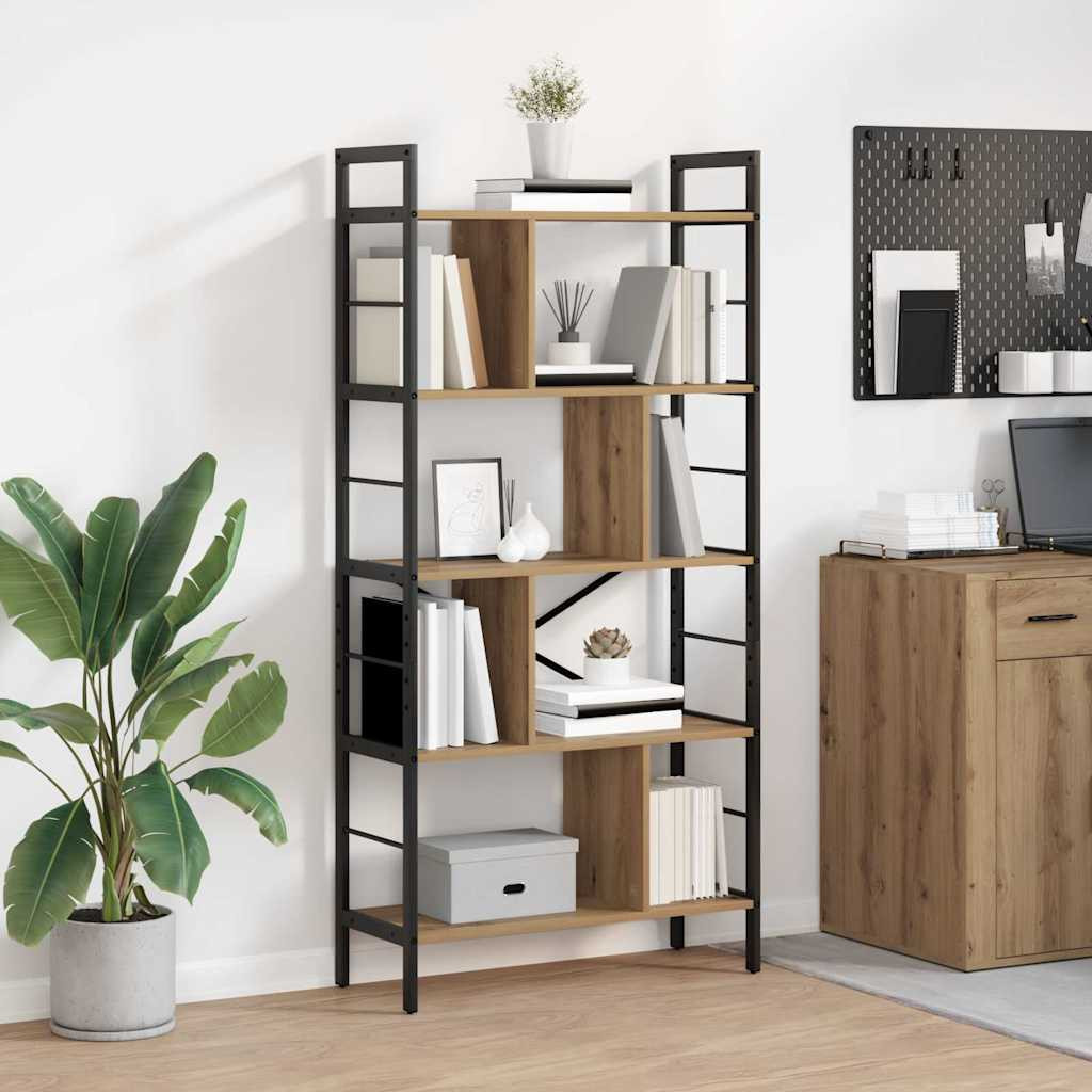 vidaXL Bücherregal 9 Ebenen 75 x 30 x 156 cm Holzwerkstoff