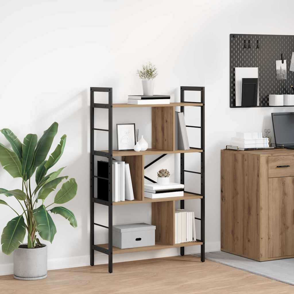 vidaXL Bücherregal 7 Ebenen 75 x 30 x 123,5 cm Holzwerkstoff