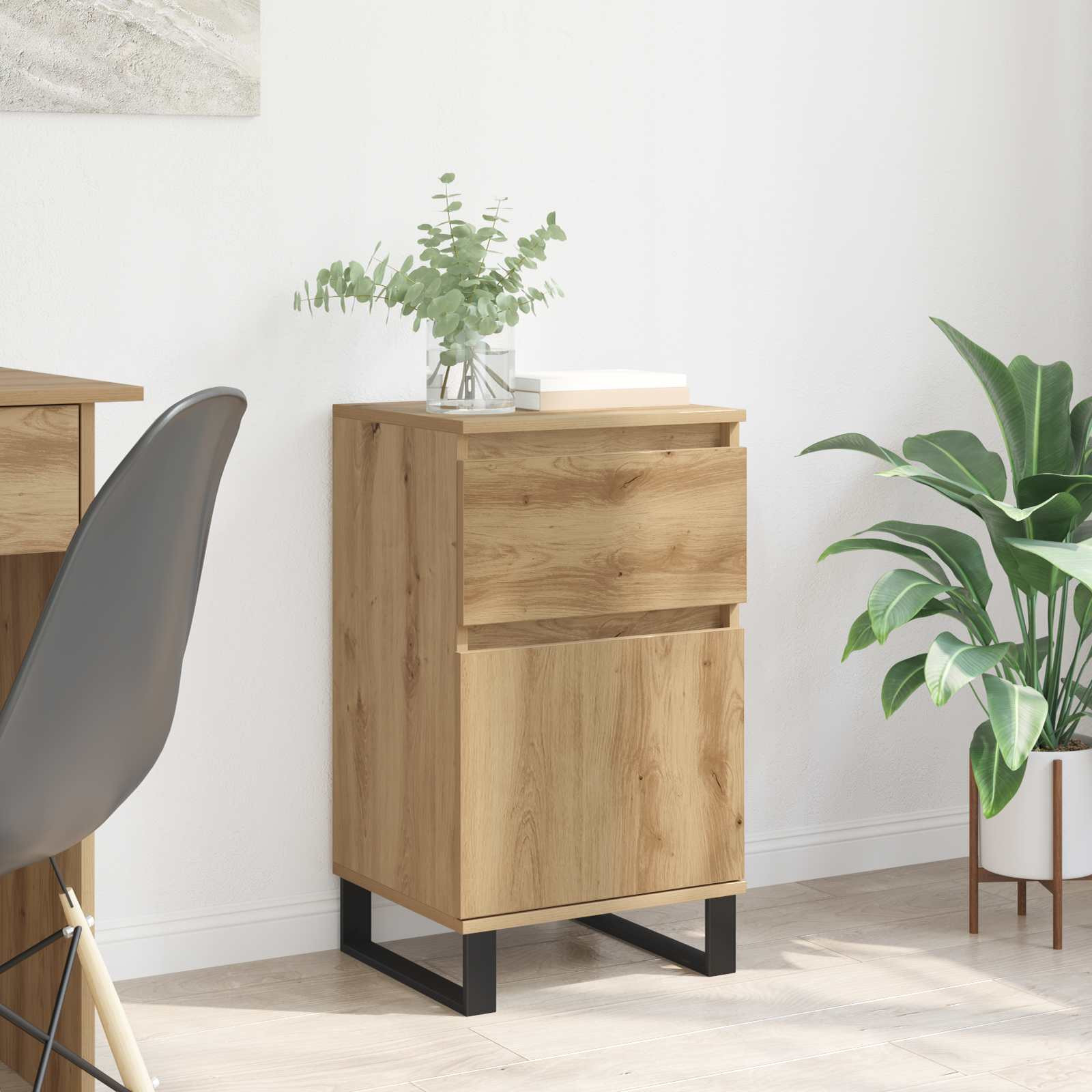vidaXL Sideboard Artisan-Eiche 35 x 40 x 70 cm Holzwerkstoff