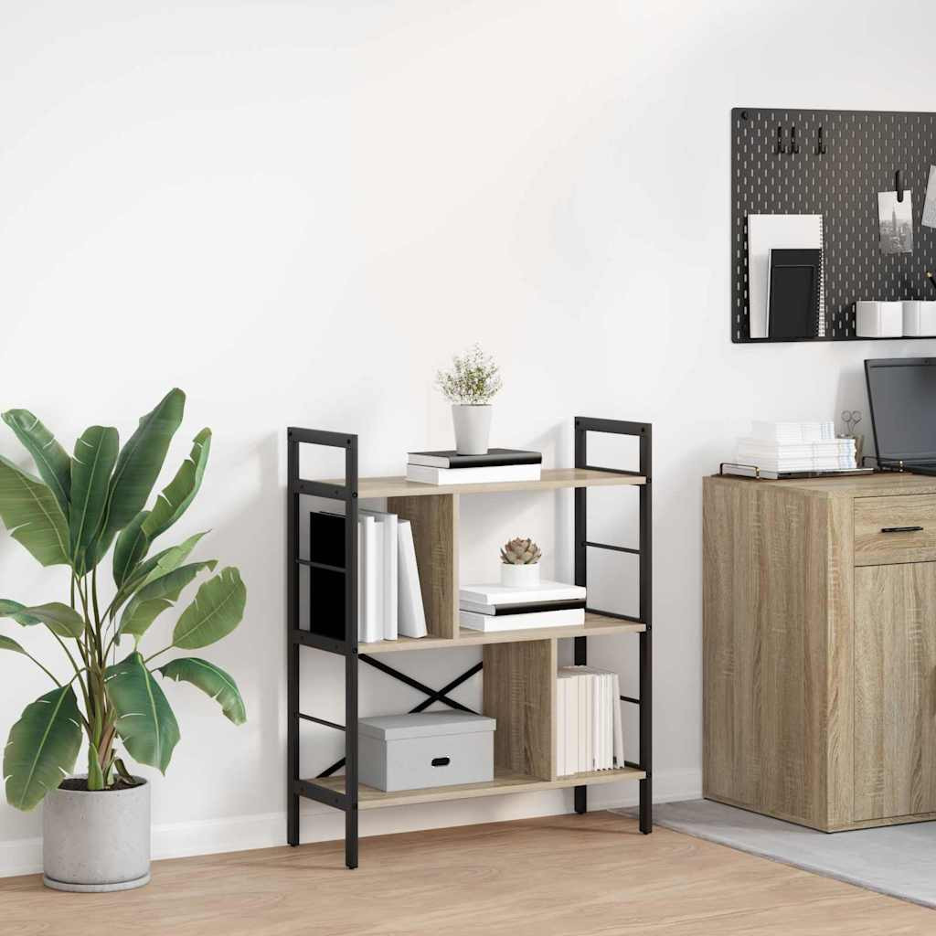 vidaXL Bücherregal Sonoma-Eiche 75 x 30 x 91 cm Holzwerkstoff