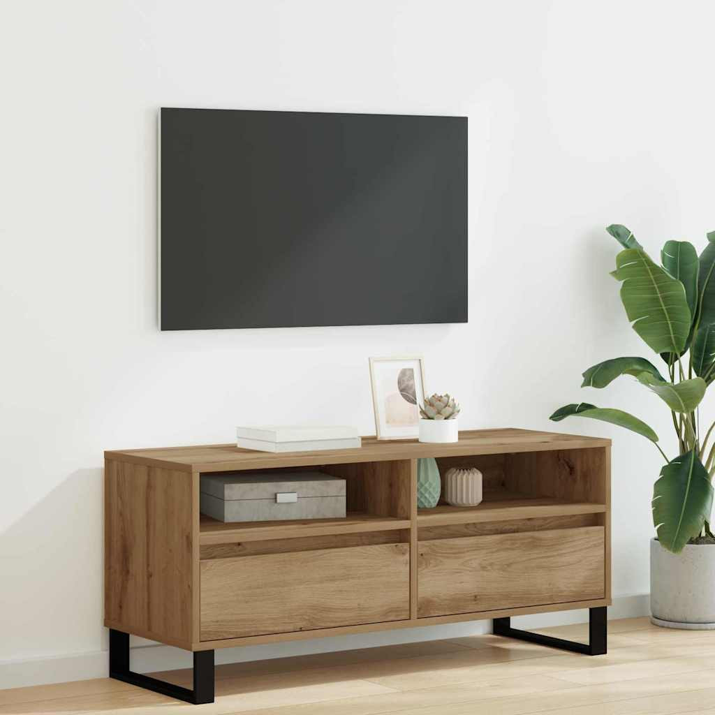 vidaXL TV-Schränk 100 x 34,5 x 44,5 cm Artisan-Eiche
