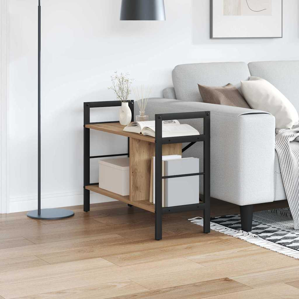 vidaXL Bücherregal 3 Ebenen 75 x 30 x 58,5 cm Holzwerkstoff