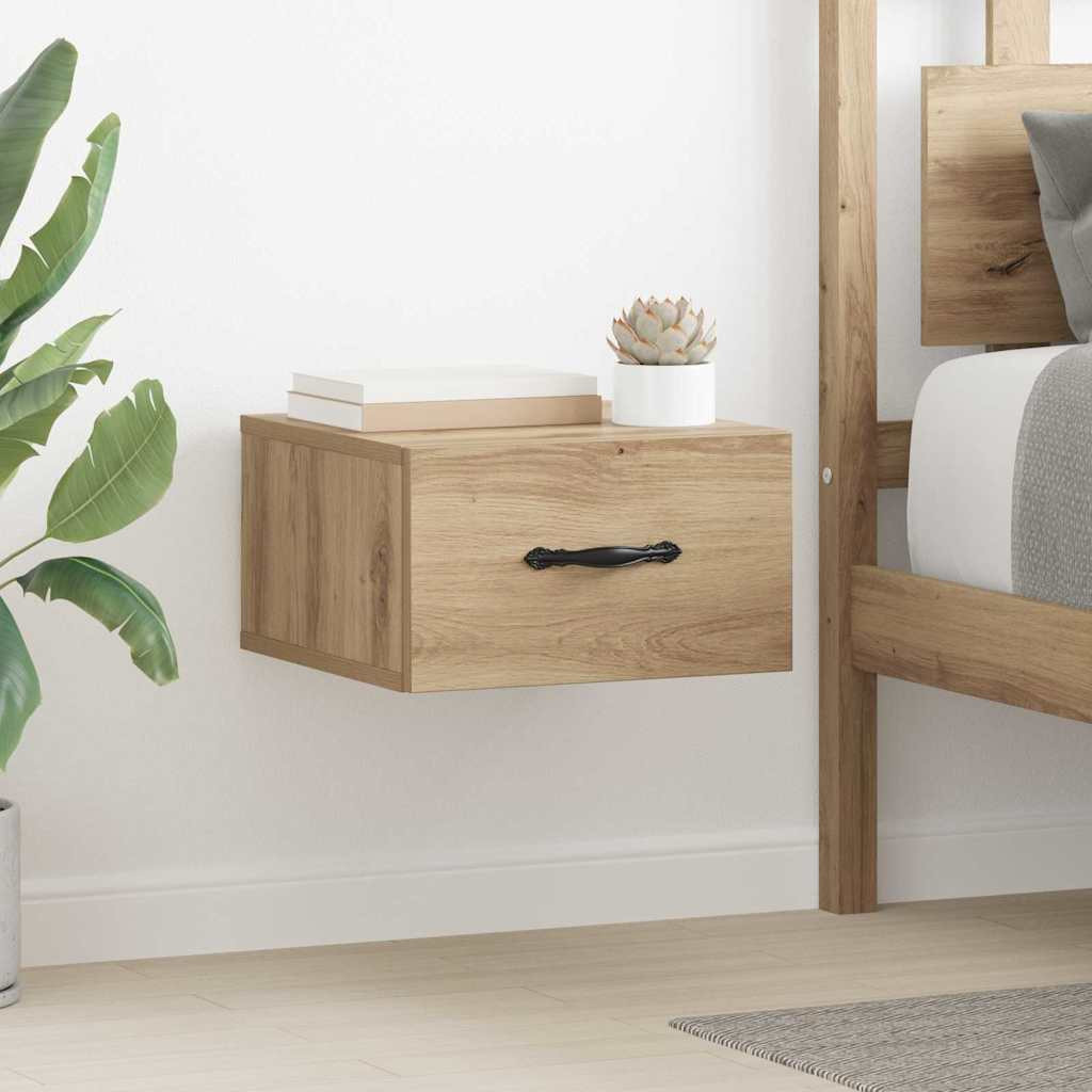 vidaXL Nachttisch 2 Stk. Artisan-Eiche 35 x 35 x 20 cm Holzwerkstoff
