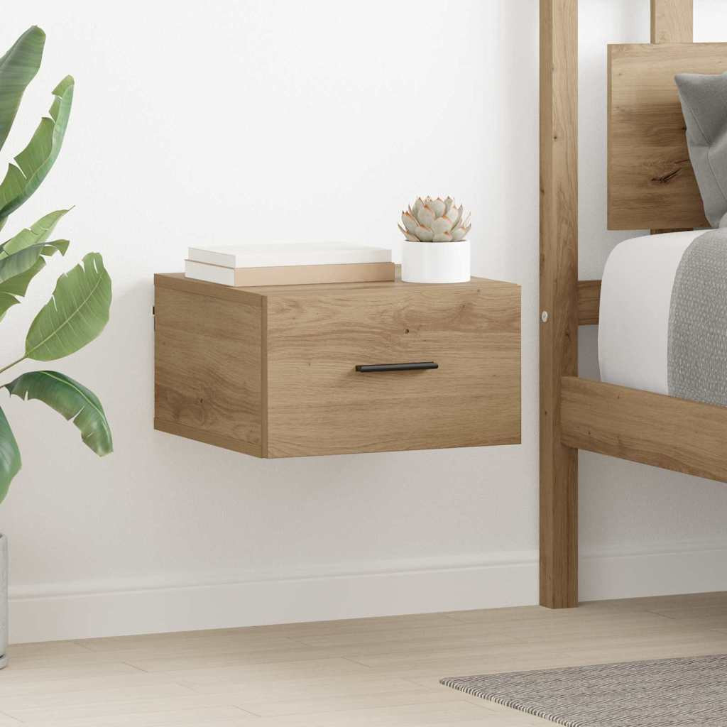 vidaXL Nachttisch 2 Stk. Artisan-Eiche 35 x 35 x 20 cm Holzwerkstoff