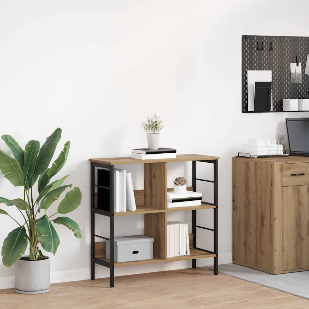 vidaXL Bücherregal 4 Ebenen 82 x 32 x 79 cm Holzwerkstoff