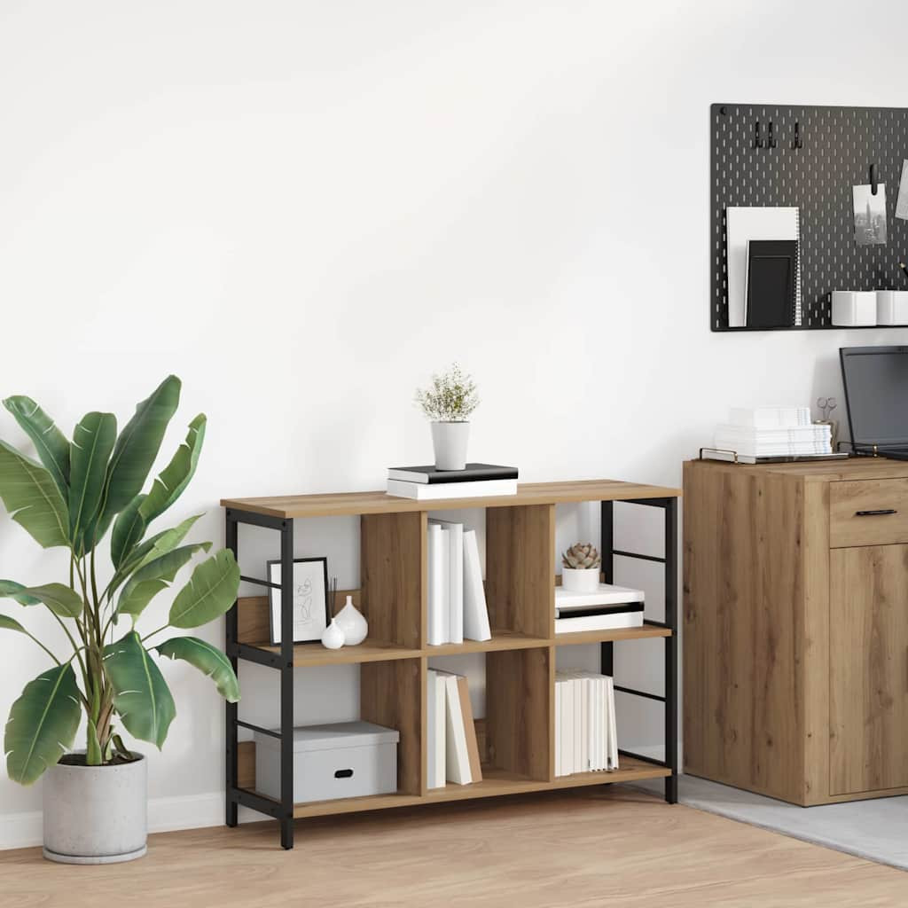 vidaXL Bücherregal 6 Ebenen 102 x 32 x 72,5 cm Holzwerkstoff