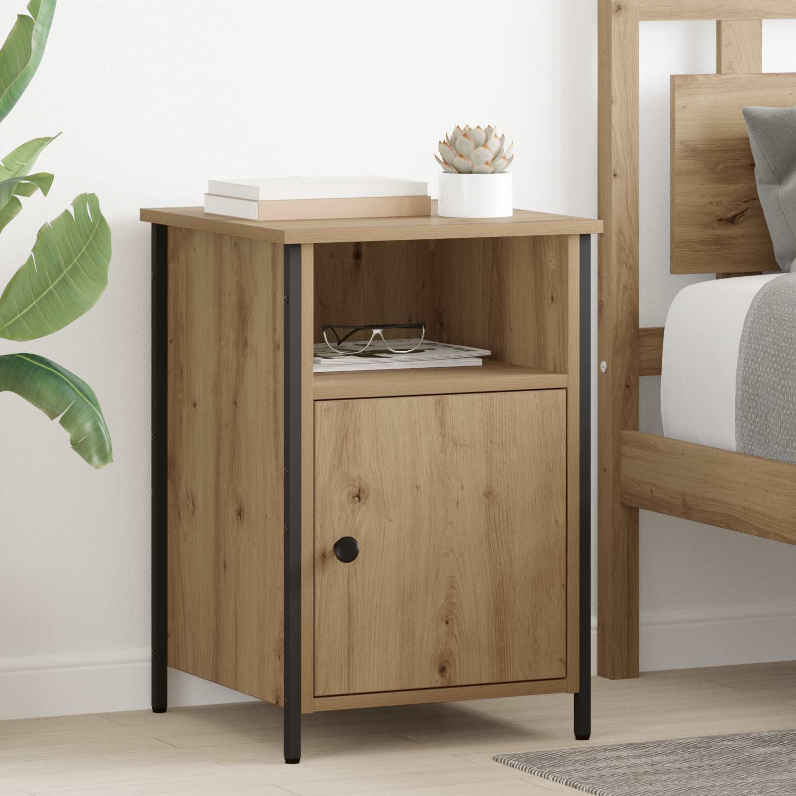 vidaXL Nachttisch 2 Stk. Artisan-Eiche 40 x 42 x 60 cm Holzwerkstoff