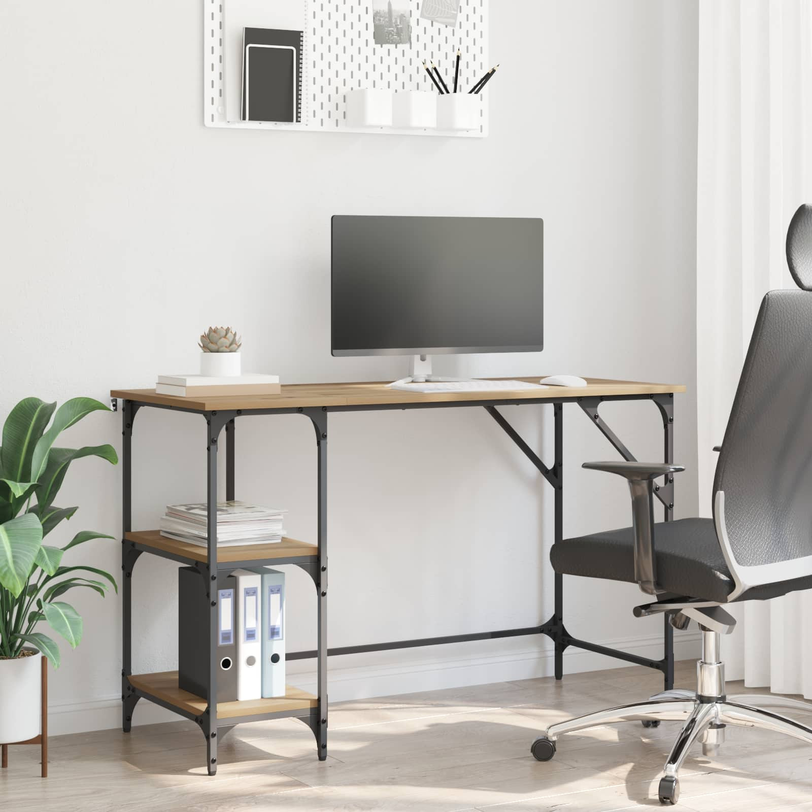 vidaXL Schreibtisch Artisan-Eiche 120 x 50 x 75 cm Holzwerkstoff