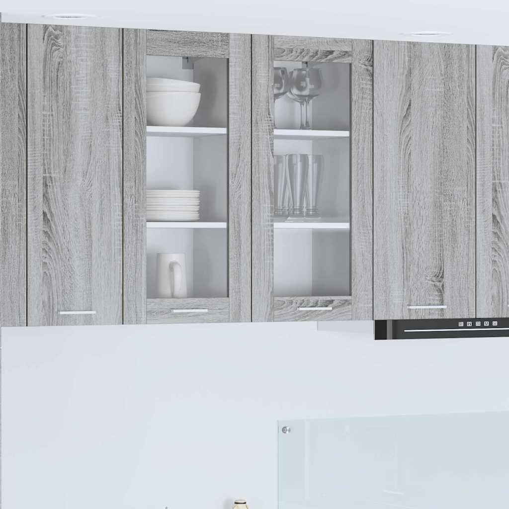 vidaXL Hängeschrank Graues Sonoma 40 x 31 x 80 cm Holzwerkstoff