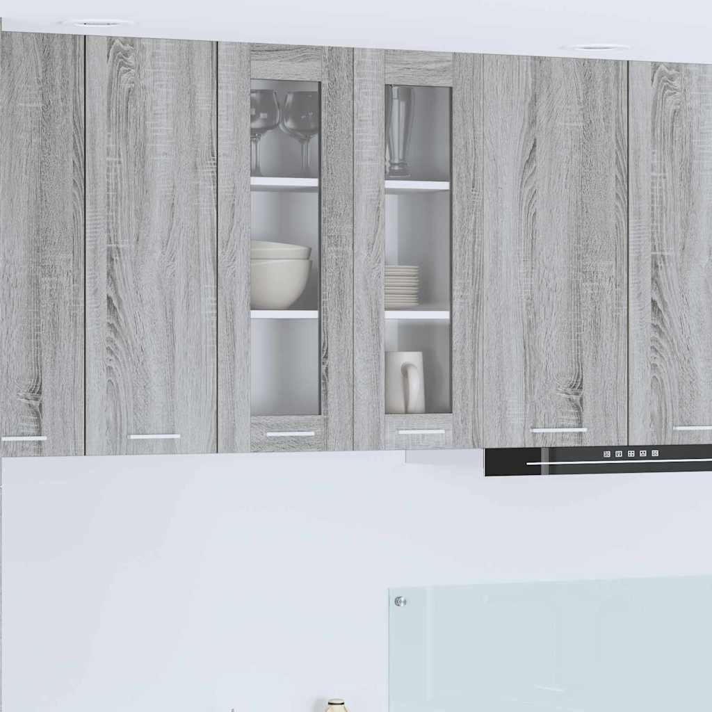 vidaXL Hängeschrank Graues Sonoma 60 x 31 x 80 cm Holzwerkstoff