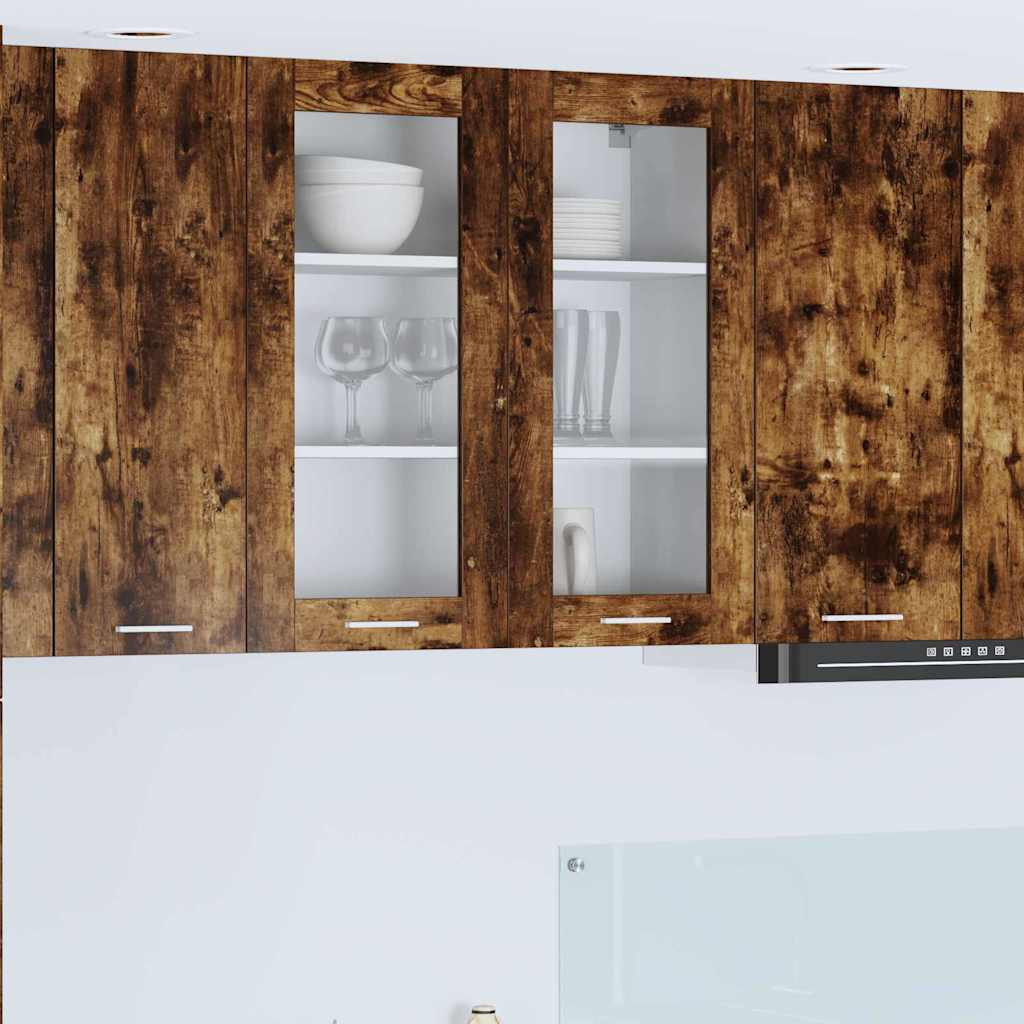 vidaXL Hängeschrank Geräucherte Eiche 80 x 31 x 80 cm Holzwerkstoff