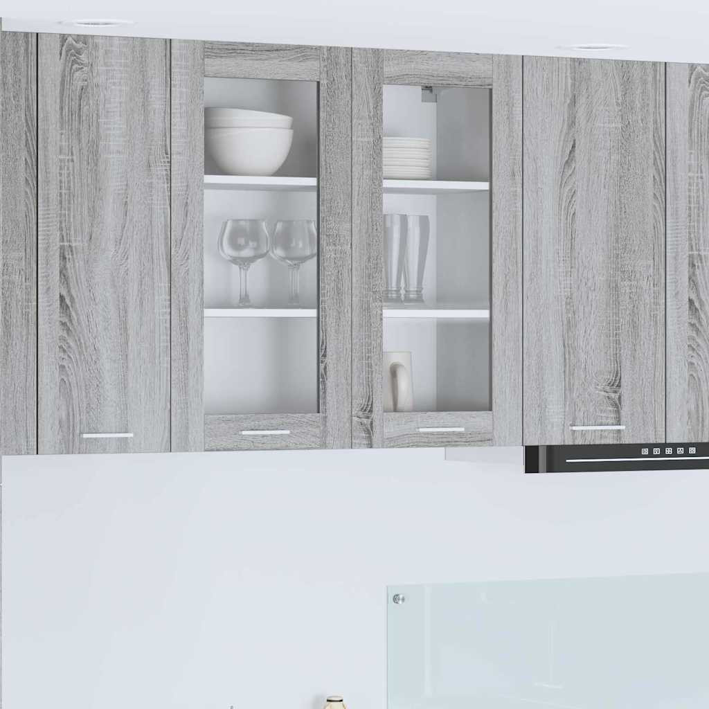 vidaXL Hängeschrank Graues Sonoma 80 x 31 x 80 cm Holzwerkstoff