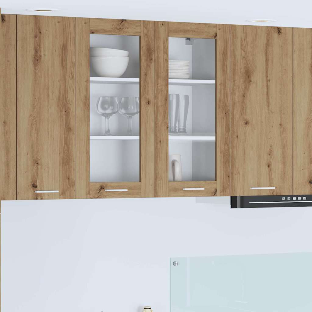 vidaXL Hängeschrank Artisan-Eiche 80 x 31 x 80 cm Holzwerkstoff