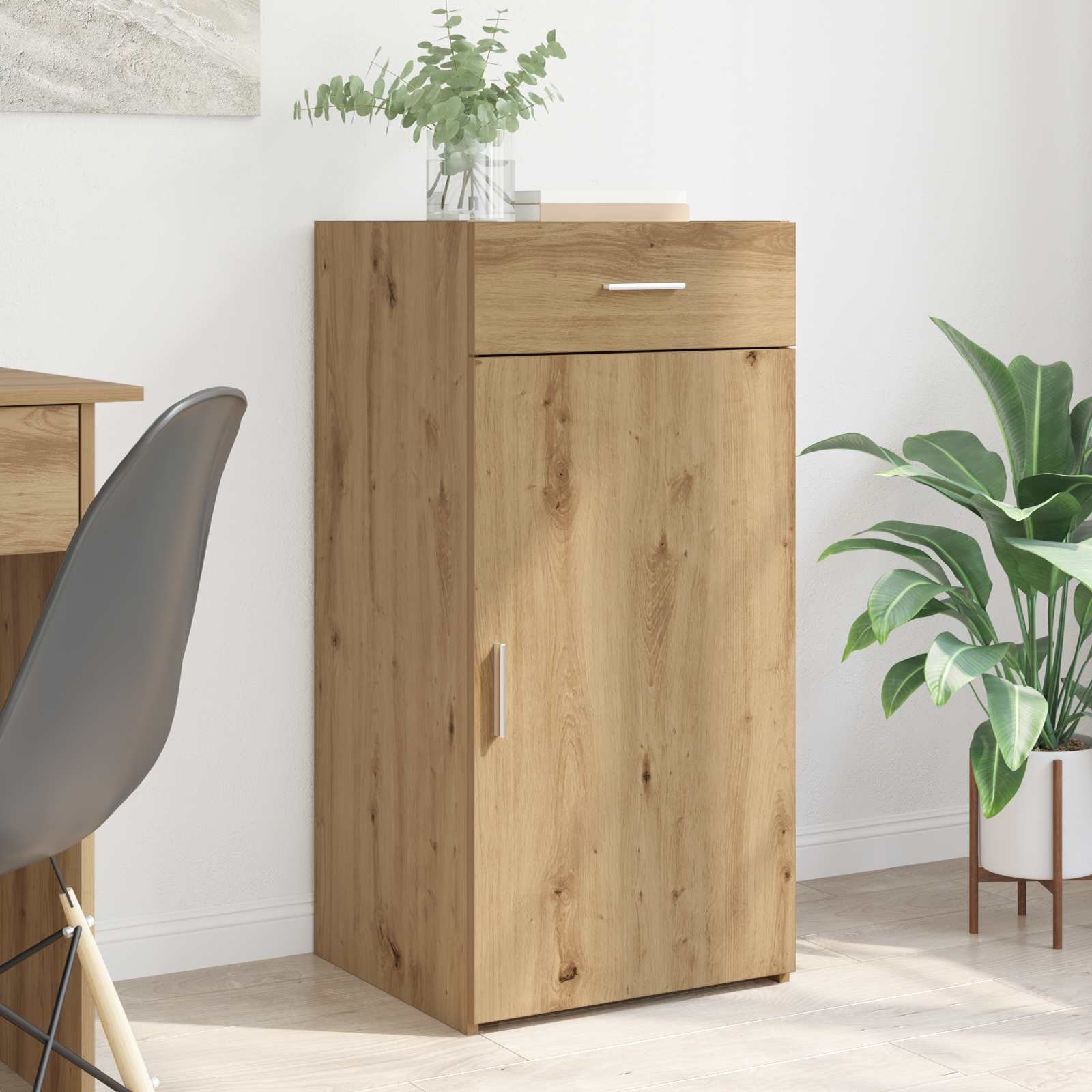 vidaXL Sideboard Artisan-Eiche 45 x 42,5 x 93 cm Holzwerkstoff