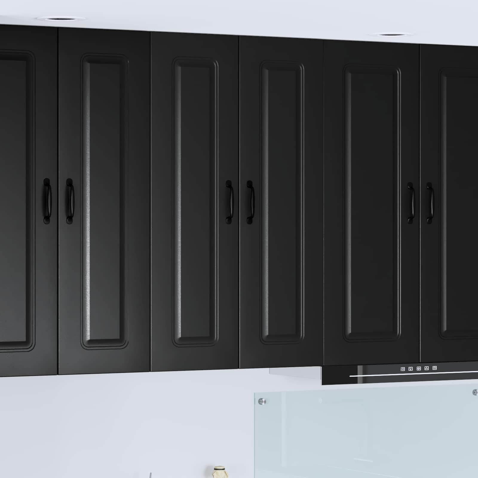 vidaXL Geschirrspülerfront Kalmar Schwarz 60 x 31 x 100 cm