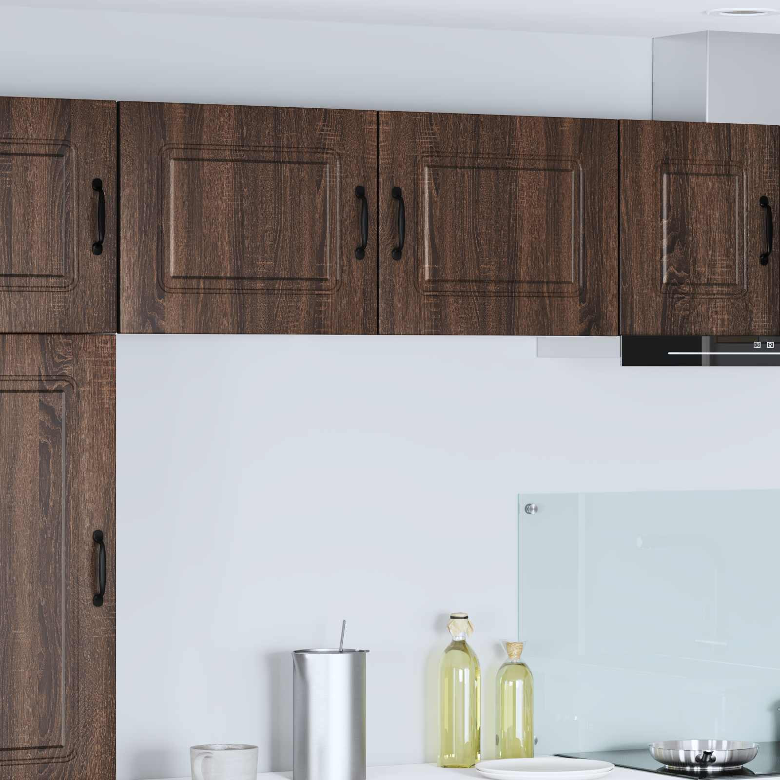 vidaXL Geschirrspülerfront Kalmar 2 pcs Braun Eichen-Optik