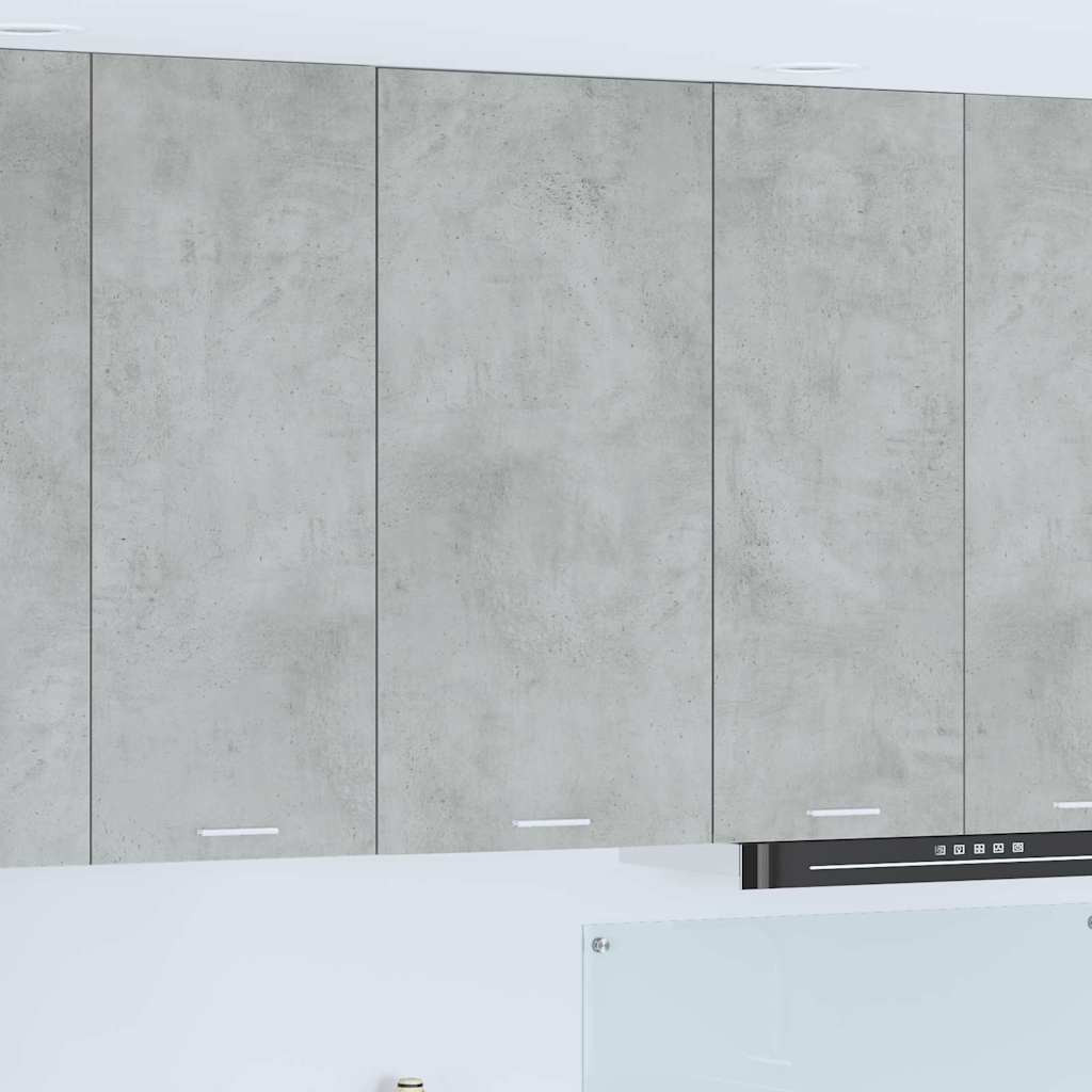 vidaXL Hängeschrank Betongrau und Weiß 50 x 31 x 100 cm Holzwerkstoff