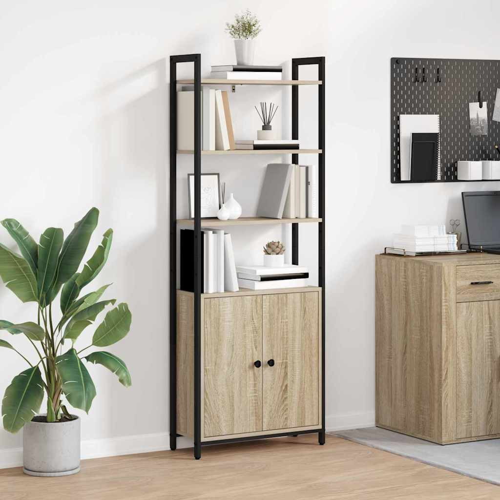 vidaXL Bücherregal Sonoma-Eiche 60 x 24 x 161 cm Holzwerkstoff
