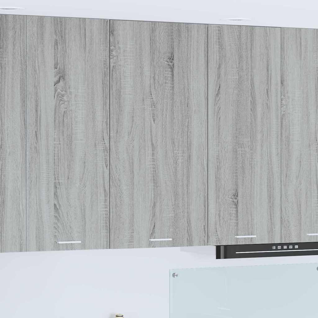 vidaXL Hängeschrank mit Speicher Grau Sonoma und Weiß 50 x 31 x 100 cm