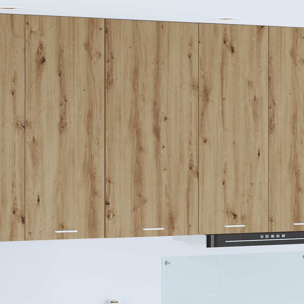 vidaXL Hängeschrank mit Tür Artisan-Eiche und Weiß 50 x 31 x 100 cm